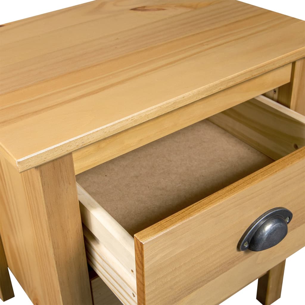 Bedside Cabinets Hill 2pcs 46x35x49.5cm Solid Pine Wood
