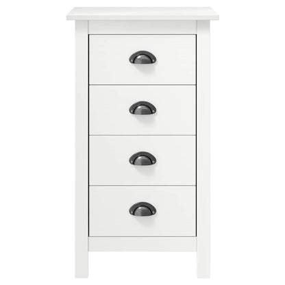 Sideboard Hill White 46x35x80 cm Solid Pine Wood