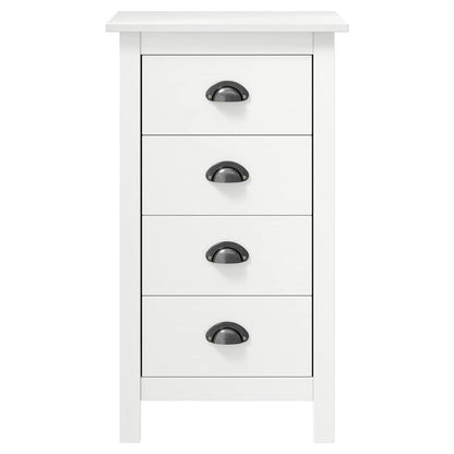 288912 vidaXL Sideboard "Hill" White 46x35x80 cm Solid Pine Wood