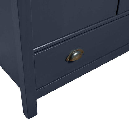 288949 vidaXL 2-Door Wardrobe "Hill" Grey 89x50x170 cm Solid Pine Wood