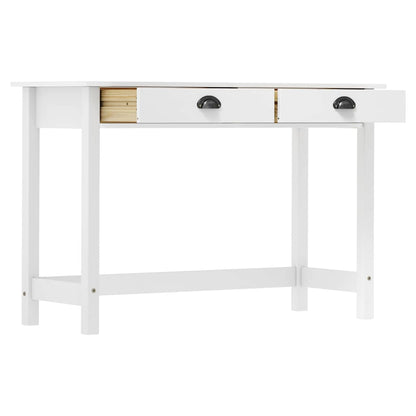 288992 vidaXL Console Table "Hill" with 2 Drawers 110x45x74 cm Solid Pine Wood