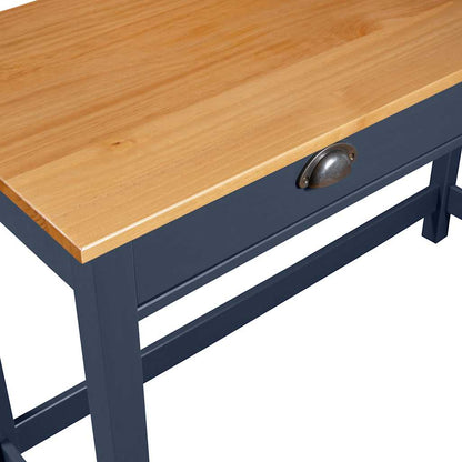 288993 vidaXL Console Table "Hill" with 2 Drawers Grey 110x45x74 cm Solid Pine Wood