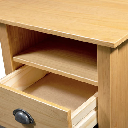 Desk Hill with 3 Drawers 120x50x74 cm Solid Pine Wood