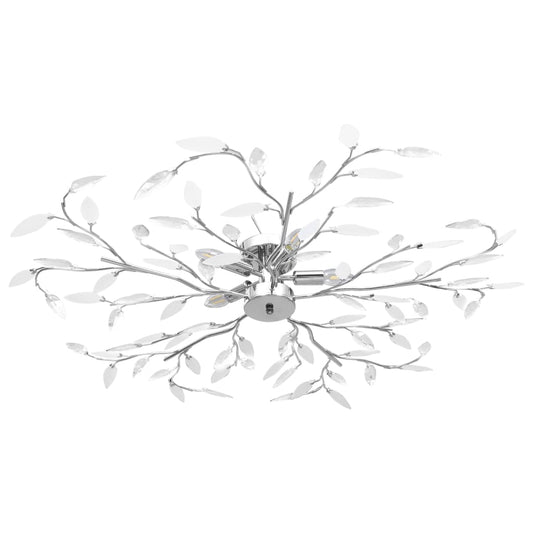Ceiling Lamp | White | Chrome, Acrylic | 100 cm diameter