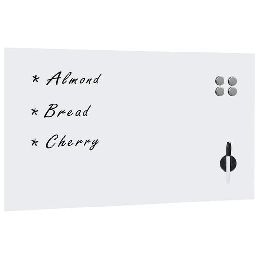 Wall Mounted Magnetic Board Glass 120x60 cm