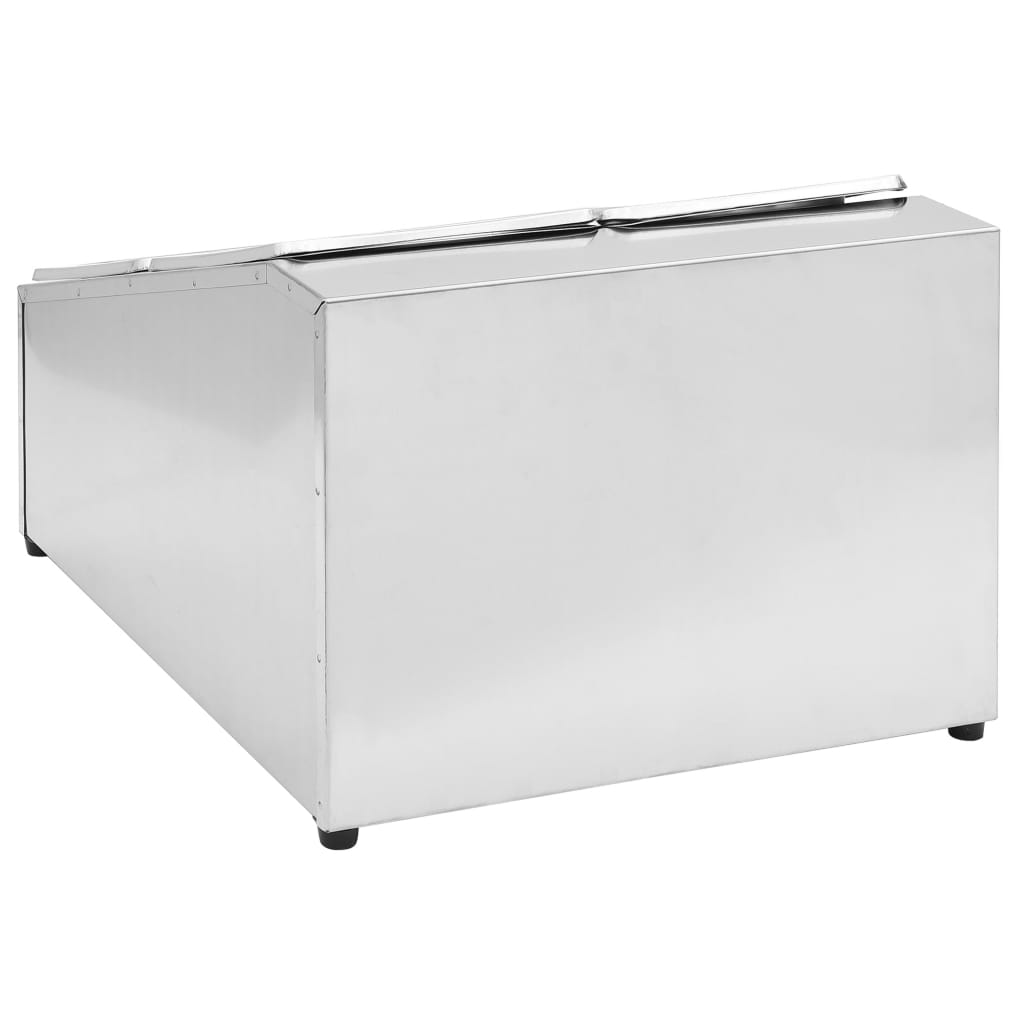 Gastronorm Container Holder with 4 GN 1/6 Pan Stainless Steel