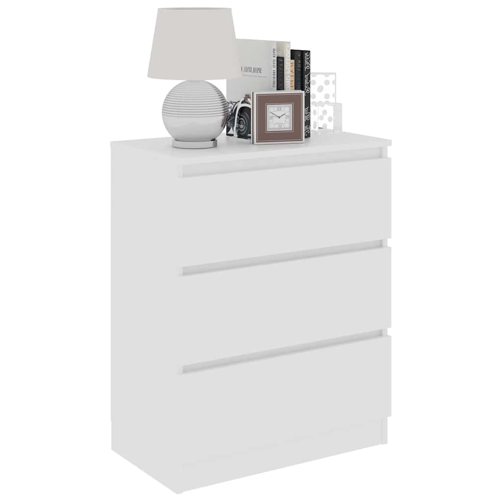 Sideboard White 60x35x76 cm Engineered Wood