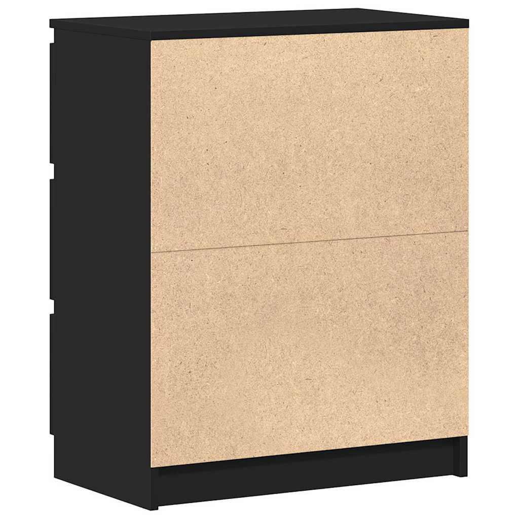 801383 vidaXL Sideboard Black 60x35x76 cm Engineered Wood