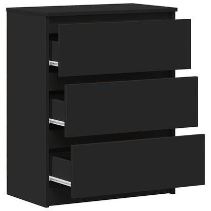 801383 vidaXL Sideboard Black 60x35x76 cm Engineered Wood