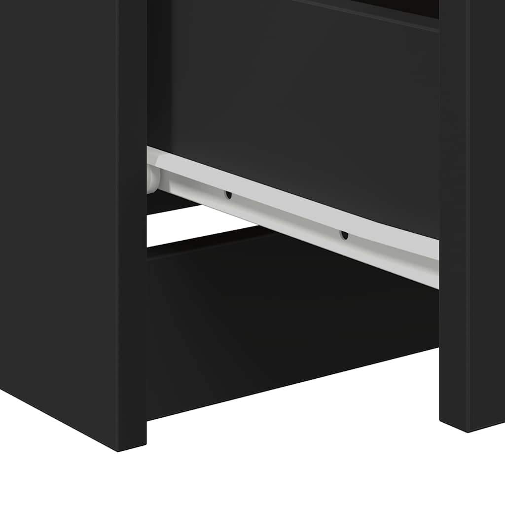 801383 vidaXL Sideboard Black 60x35x76 cm Engineered Wood