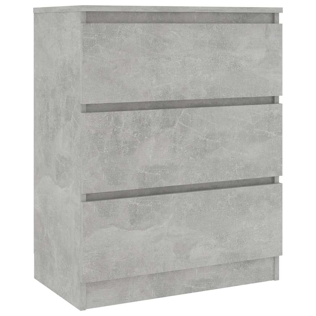 801386 vidaXL Sideboard Concrete Grey 60x35x76 cm Engineered Wood