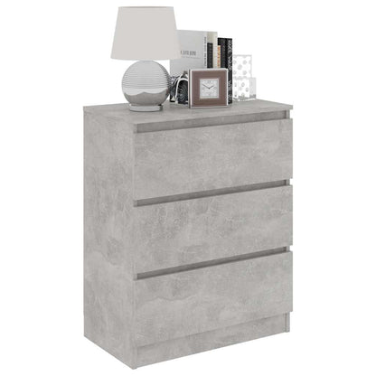 801386 vidaXL Sideboard Concrete Grey 60x35x76 cm Engineered Wood