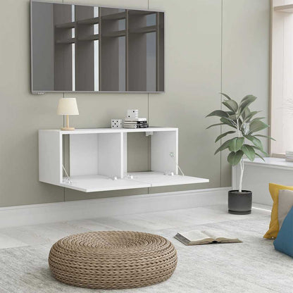 TV Cabinet White 80x30x30 cm Engineered Wood