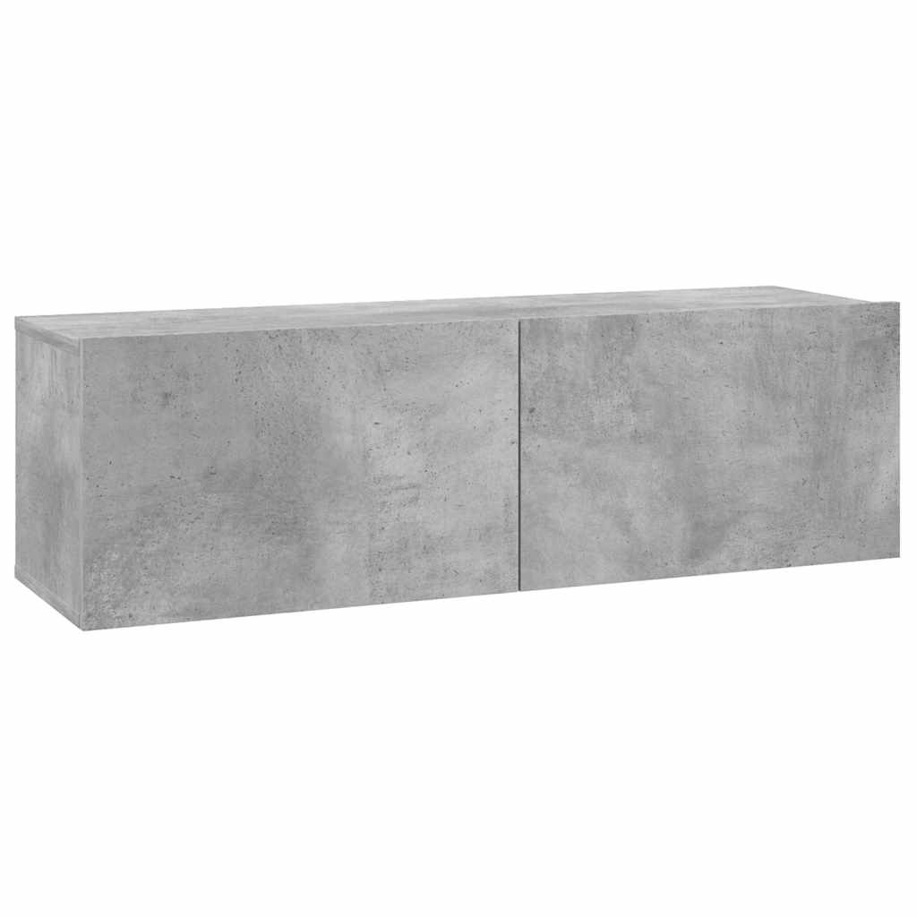801485 vidaXL TV Cabinet Concrete Grey 100x30x30 cm Engineered Wood