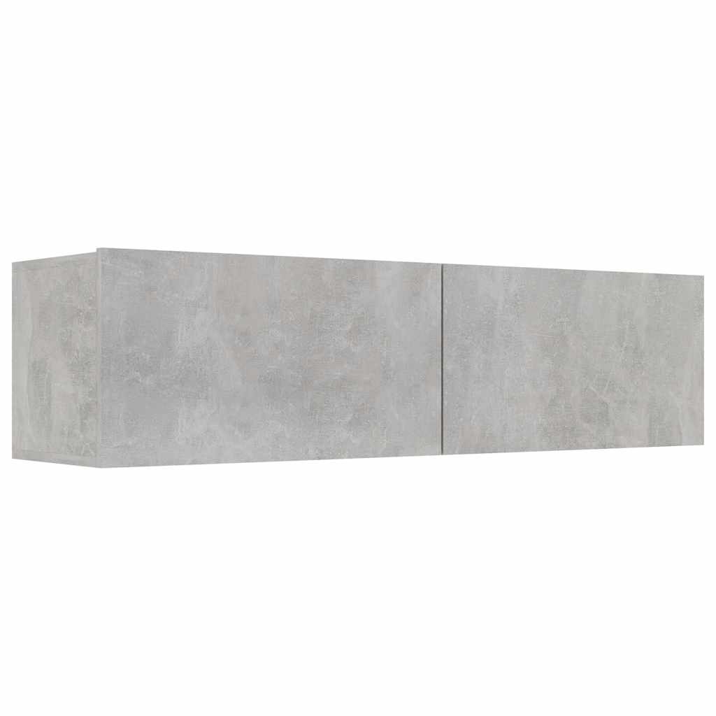 TV Cabinet Concrete Grey 120x30x30 cm Engineered Wood