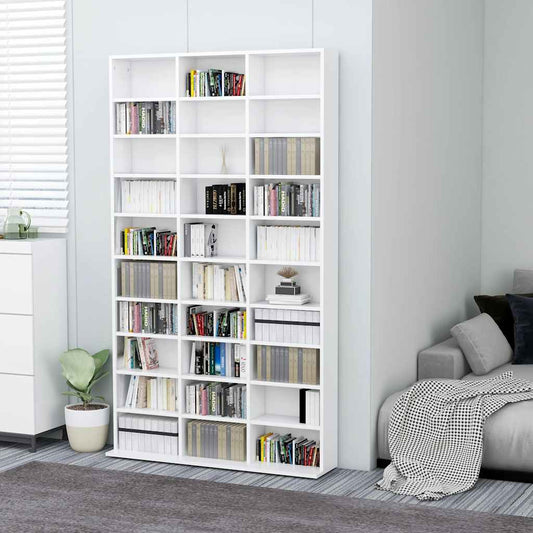 801778 vidaXL CD Cabinet White 102x23x177,5 cm Engineered Wood