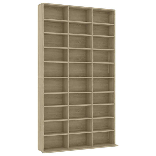 801781 vidaXL CD Cabinet Sonoma Oak 102x23x177,5 cm Engineered Wood