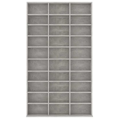 CD Cabinet Concrete Grey 102x16x177.5 cm Engineered Wood