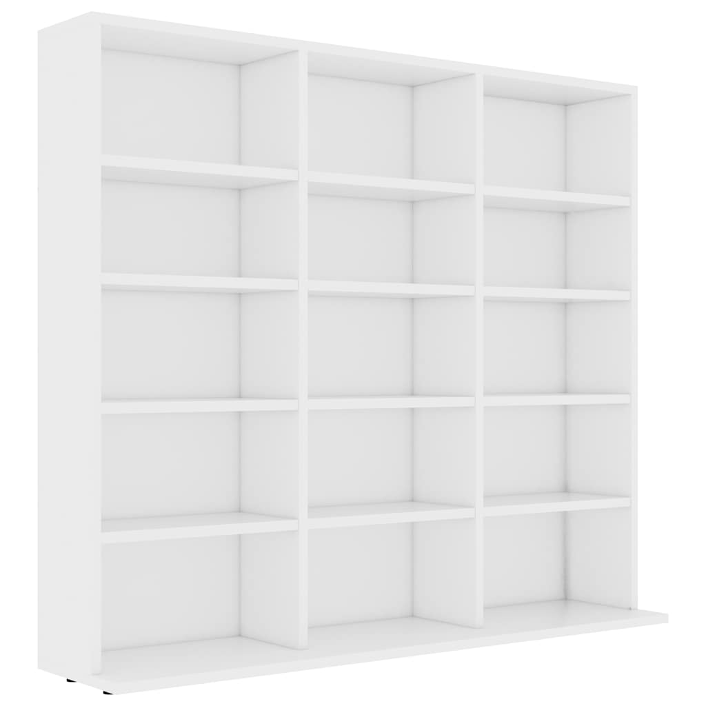 801787 vidaXL CD Cabinet White 100x23x89,5 cm Engineered Wood