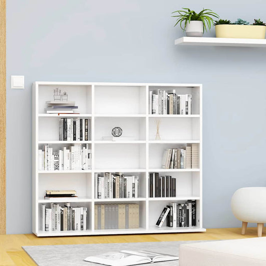 801787 vidaXL CD Cabinet White 100x23x89,5 cm Engineered Wood