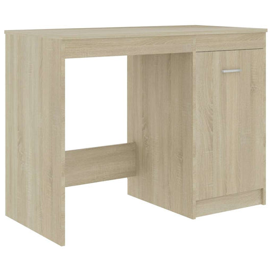 801799 vidaXL Desk Sonoma Oak 100x50x76 cm Engineered Wood