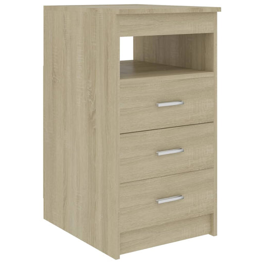 Drawer Cabinet | Sonoma Oak | Chipboard | Compact | Drawer Cabinet