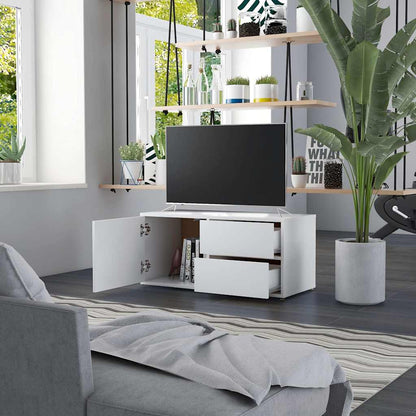 801850 vidaXL TV Cabinet White 80x34x36 cm Engineered Wood
