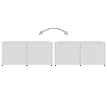 801850 vidaXL TV Cabinet White 80x34x36 cm Engineered Wood