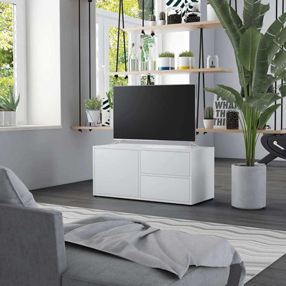 801850 vidaXL TV Cabinet White 80x34x36 cm Engineered Wood
