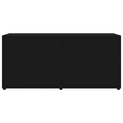 801851 vidaXL TV Cabinet Black 80x34x36 cm Engineered Wood
