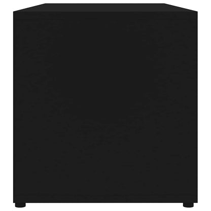 801851 vidaXL TV Cabinet Black 80x34x36 cm Engineered Wood