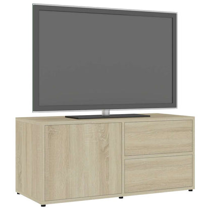 801853 vidaXL TV Cabinet Sonoma Oak 80x34x36 cm Engineered Wood