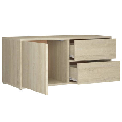 TV Cabinet Sonoma Oak 80x34x36 cm Engineered Wood