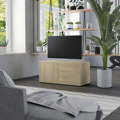 801853 vidaXL TV Cabinet Sonoma Oak 80x34x36 cm Engineered Wood