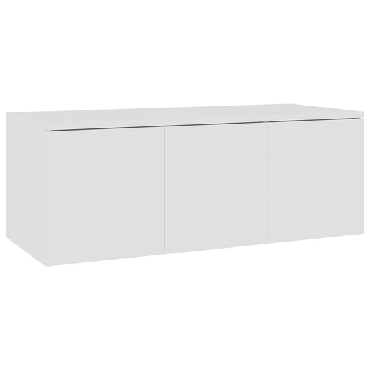 801859 vidaXL TV Cabinet White 80x34x30 cm Engineered Wood