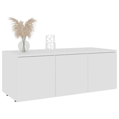 801859 vidaXL TV Cabinet White 80x34x30 cm Engineered Wood