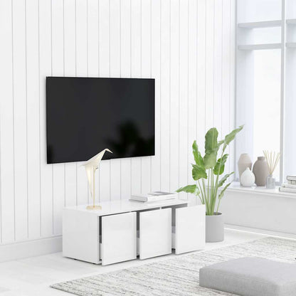 801859 vidaXL TV Cabinet White 80x34x30 cm Engineered Wood