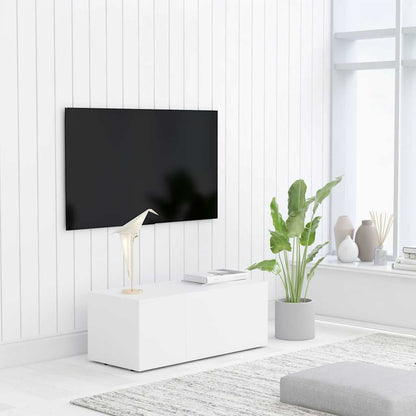 801859 vidaXL TV Cabinet White 80x34x30 cm Engineered Wood