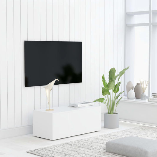 801859 vidaXL TV Cabinet White 80x34x30 cm Engineered Wood