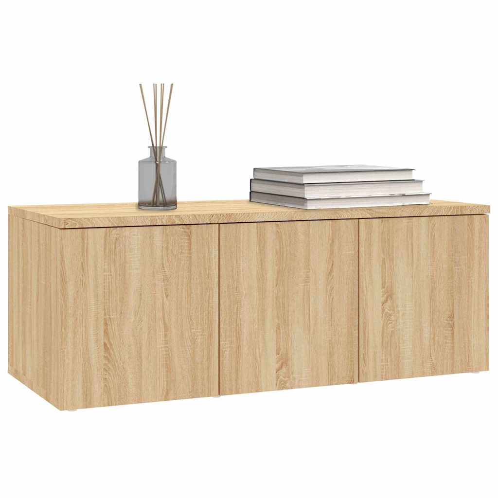 801862 vidaXL TV Cabinet Sonoma Oak 80x34x30 cm Engineered Wood