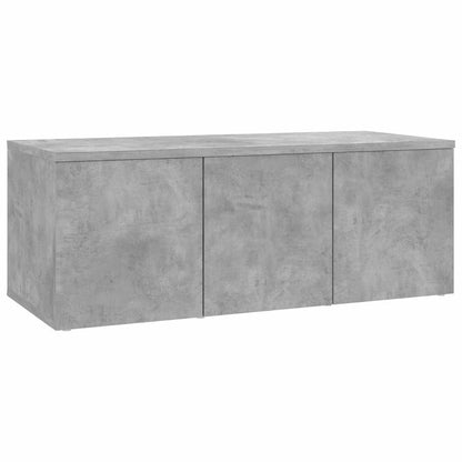 801863 vidaXL TV Cabinet Concrete Grey 80x34x30 cm Engineered Wood