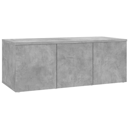 801863 vidaXL TV Cabinet Concrete Grey 80x34x30 cm Engineered Wood