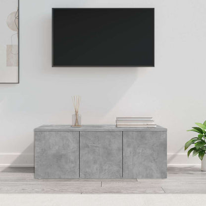 801863 vidaXL TV Cabinet Concrete Grey 80x34x30 cm Engineered Wood