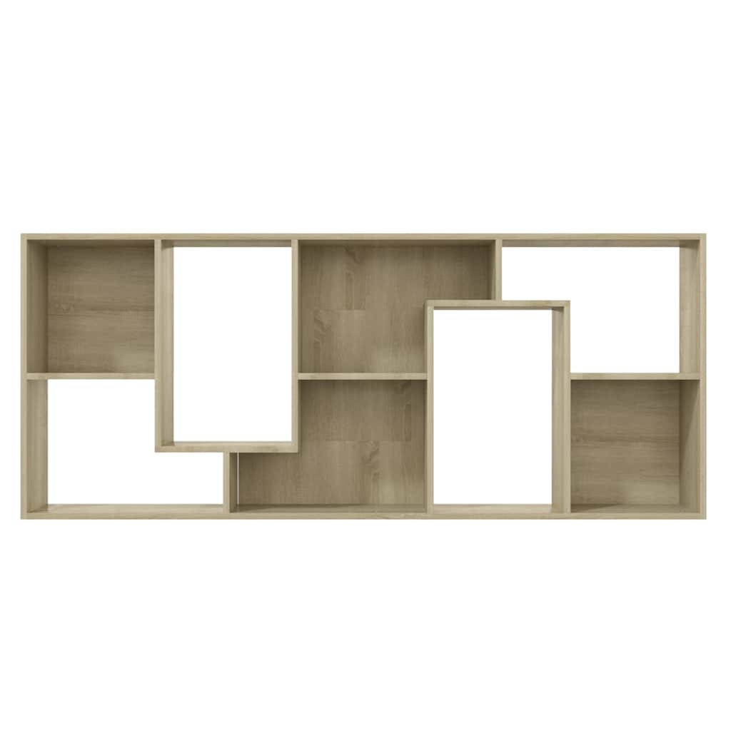 801880 vidaXL Book Cabinet Sonoma Oak 67x24x161 cm Engineered Wood
