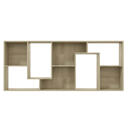 801880 vidaXL Book Cabinet Sonoma Oak 67x24x161 cm Engineered Wood