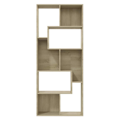 801880 vidaXL Book Cabinet Sonoma Oak 67x24x161 cm Engineered Wood