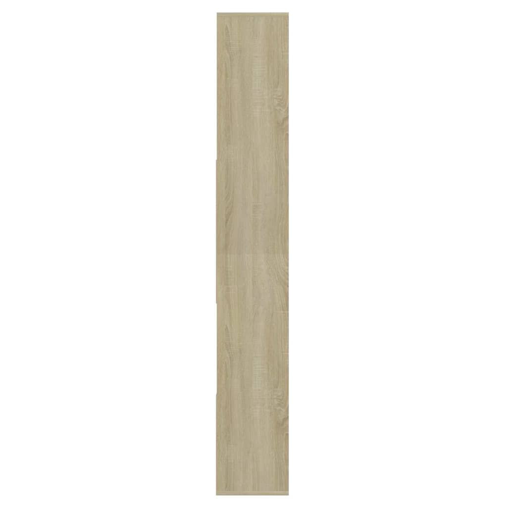 801880 vidaXL Book Cabinet Sonoma Oak 67x24x161 cm Engineered Wood