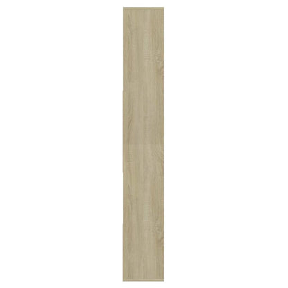 801880 vidaXL Book Cabinet Sonoma Oak 67x24x161 cm Engineered Wood