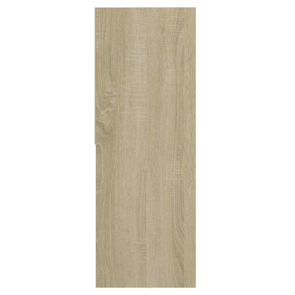 801880 vidaXL Book Cabinet Sonoma Oak 67x24x161 cm Engineered Wood