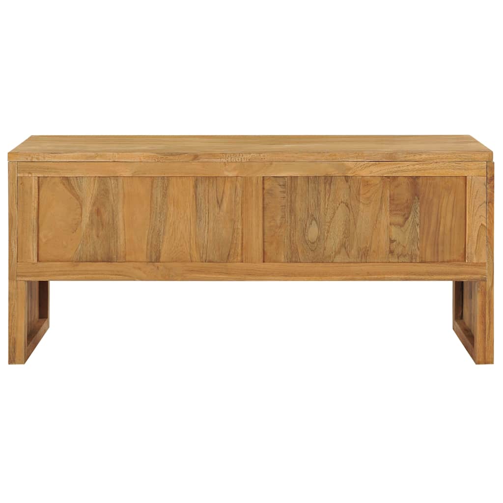 288843 vidaXL TV Cabinet 100x35x45 cm Solid Teak Wood